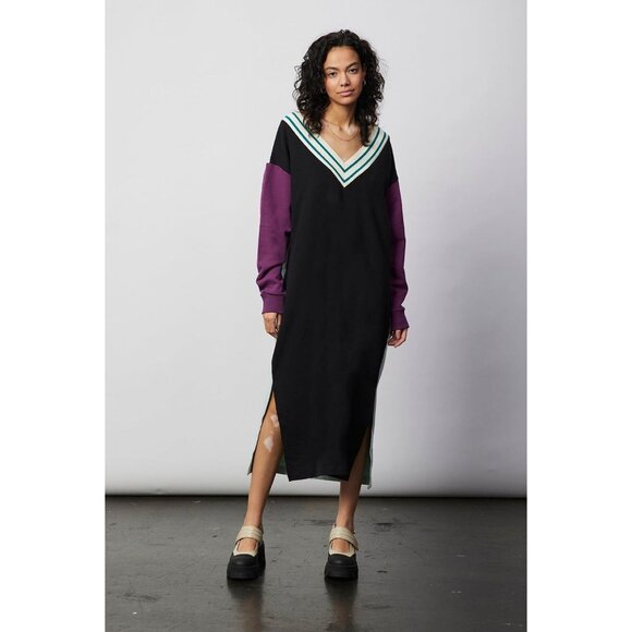DAMSON MADDER Midi Colorblock Sweater Dress size Small - Picture 1 of 11